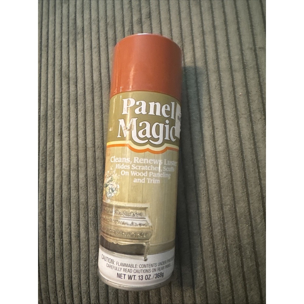 Vtg Wood Panel Magic One Step Cleaner & Polish New Herbal Fragrance 70's New